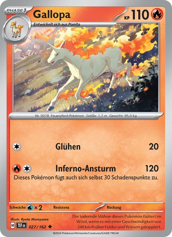 Karte Gallopa aus Gewalten der Zeit, Nummer 027/162
