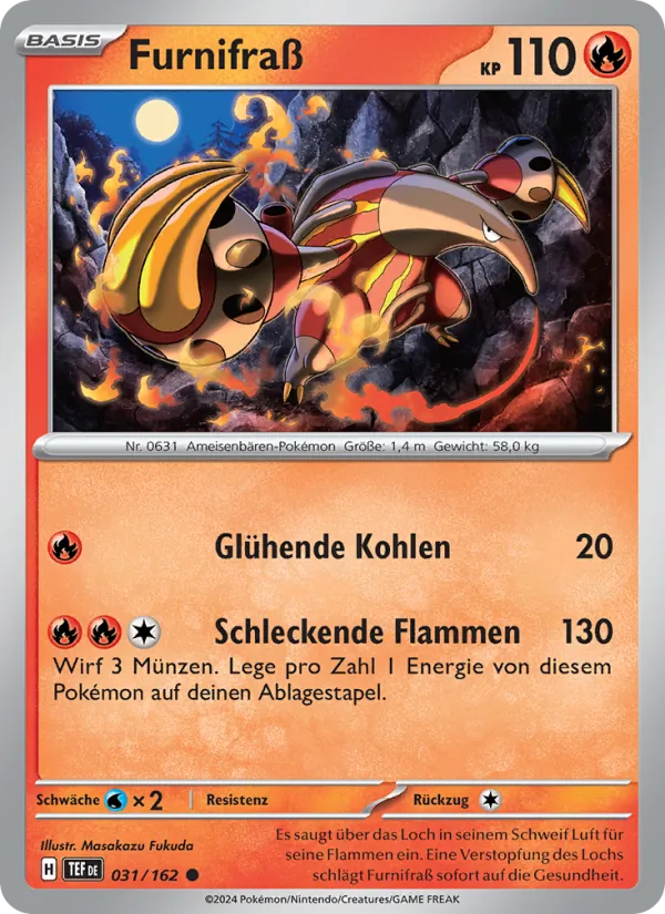 Karte Furnifraß aus Gewalten der Zeit, Nummer 031/162