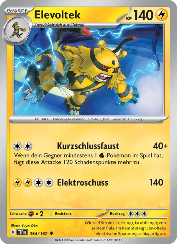 Karte Elevoltek aus Gewalten der Zeit, Nummer 054/162