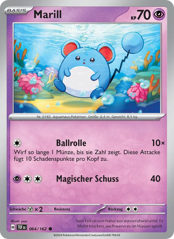 Karte Marill aus Gewalten der Zeit, Nummer 064/162