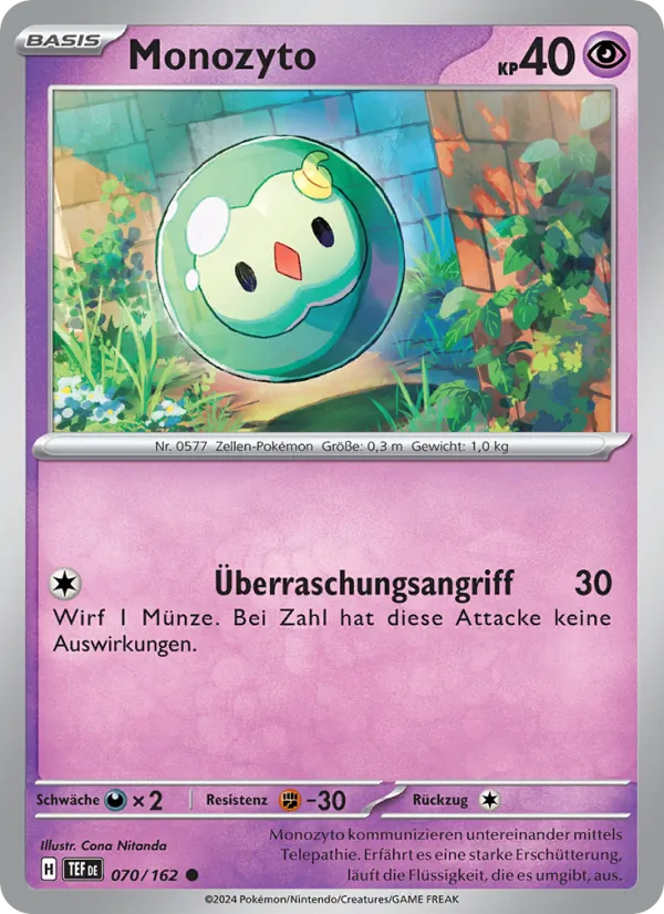 Karte Monozyto aus Gewalten der Zeit, Nummer 070/162