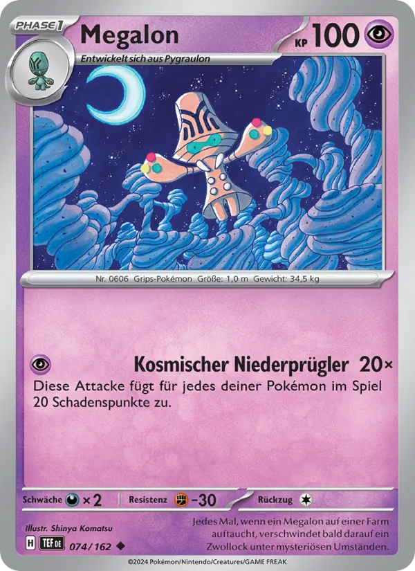 Karte Megalon aus Gewalten der Zeit, Nummer 074/162