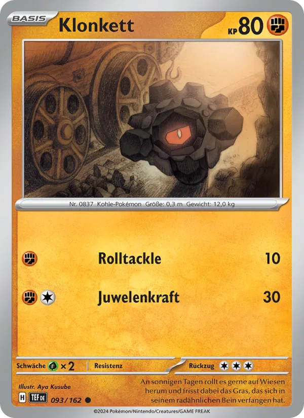 Karte Klonkett aus Gewalten der Zeit, Nummer 093/162