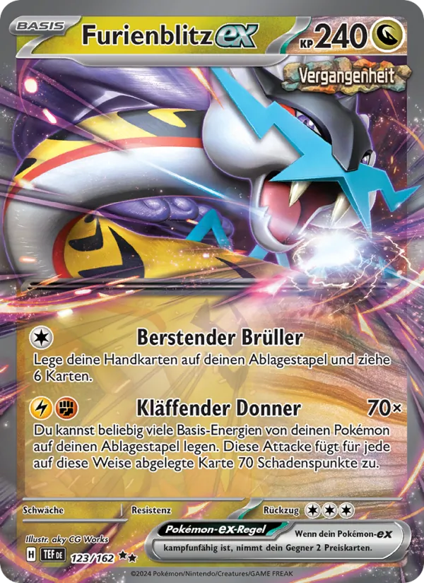 Karte Furienblitz-ex aus Gewalten der Zeit, Nummer 123/162