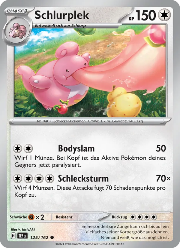 Karte Schlurplek aus Gewalten der Zeit, Nummer 125/162