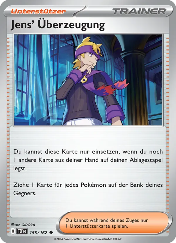 Karte Jens' Überzeugung aus Gewalten der Zeit, Nummer 155/162
