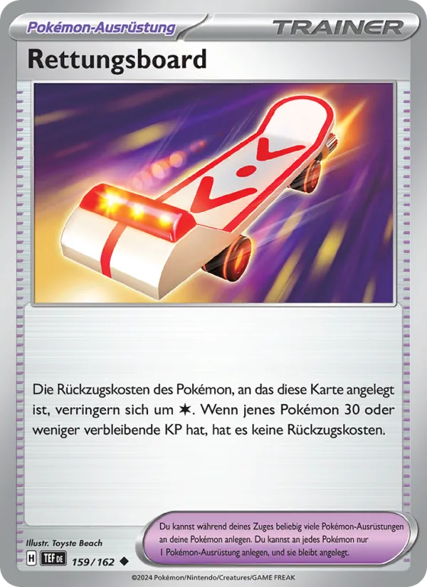 Karte Rettungsboard aus Gewalten der Zeit, Nummer 159/162