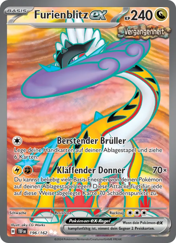 Karte Furienblitz-ex aus Gewalten der Zeit, Nummer 196/162
