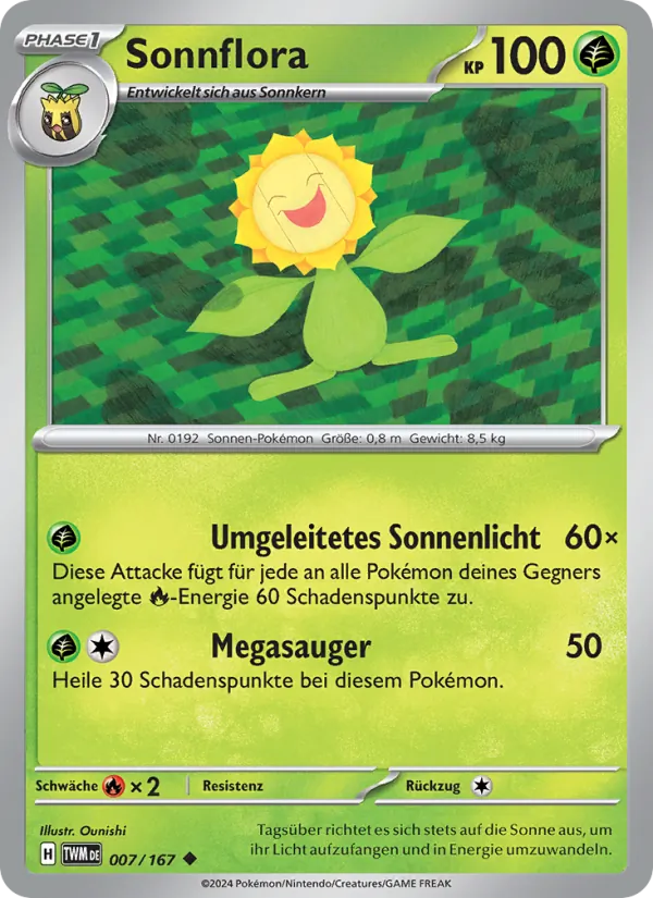 Karte Sonnflora aus Maskerade im Zwielicht, Nummer 007/167