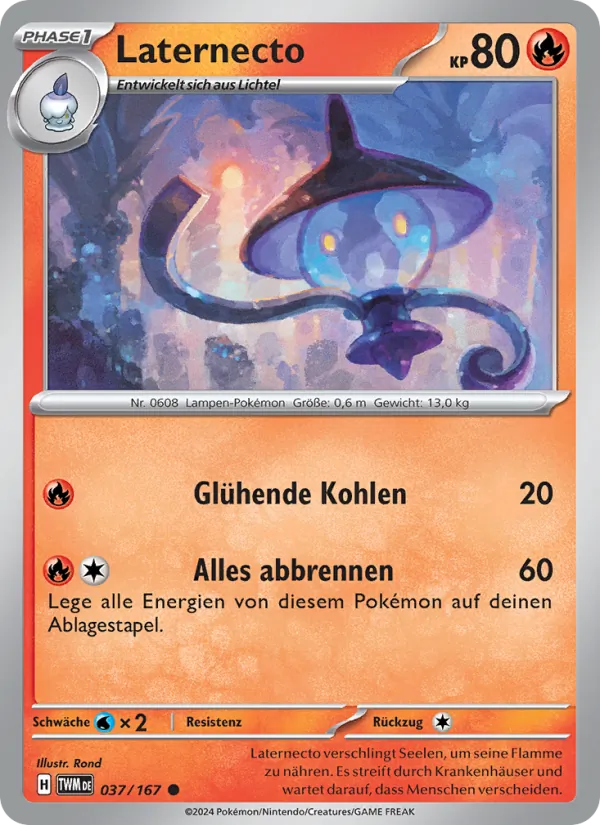 Karte Laternecto aus Maskerade im Zwielicht, Nummer 037/167