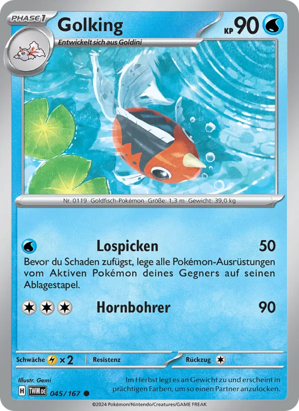 Karte Golking aus Maskerade im Zwielicht, Nummer 045/167