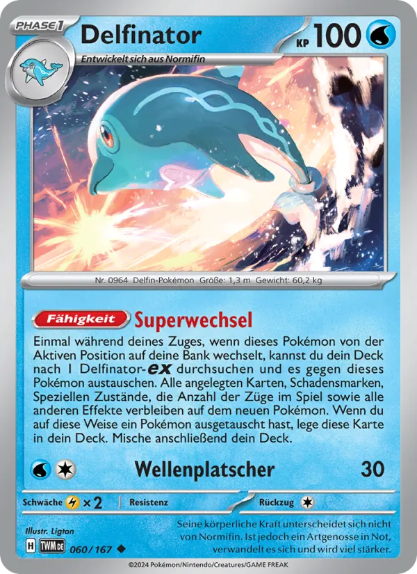 Karte Delfinator aus Maskerade im Zwielicht, Nummer 060/167