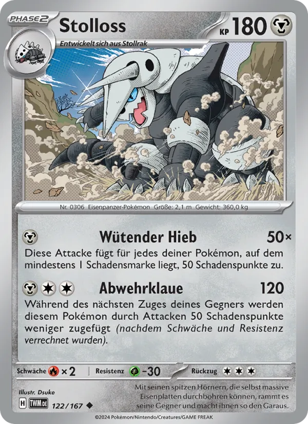 Karte Stolloss aus Maskerade im Zwielicht, Nummer 122/167