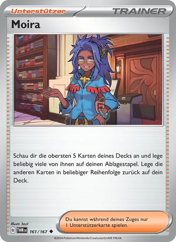 Karte Moira aus Maskerade im Zwielicht, Nummer 161/167