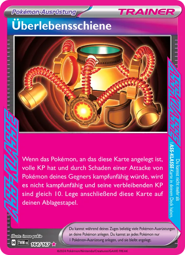Karte Überlebensschiene aus Maskerade im Zwielicht, Nummer 164/167