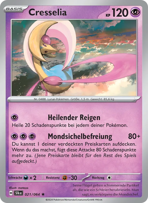 Karte Cresselia aus Nebel der Sagen, Nummer 021/64