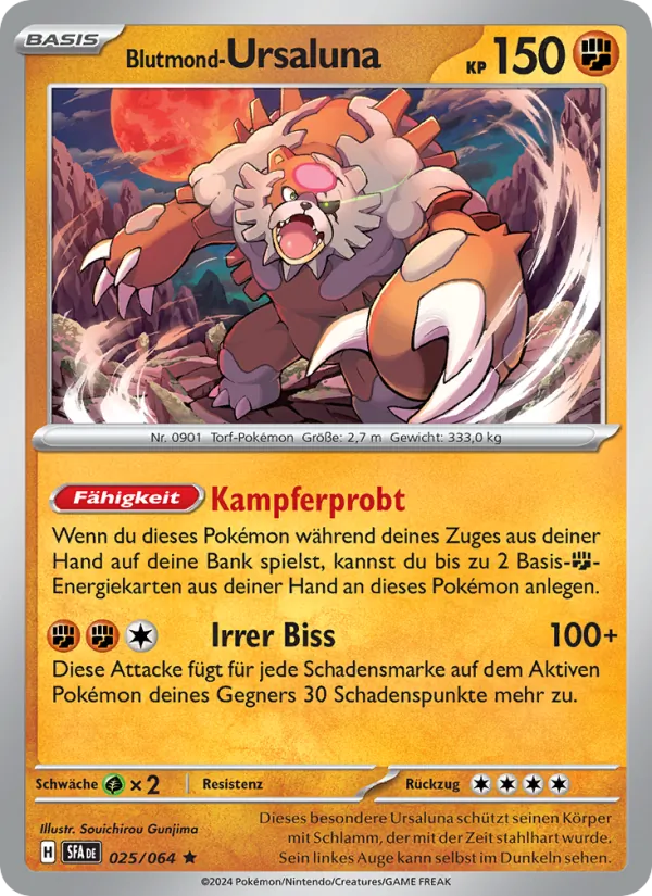 Karte Blutmond-Ursaluna aus Nebel der Sagen, Nummer 025/64