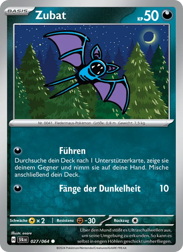 Karte Zubat aus Nebel der Sagen, Nummer 027/64