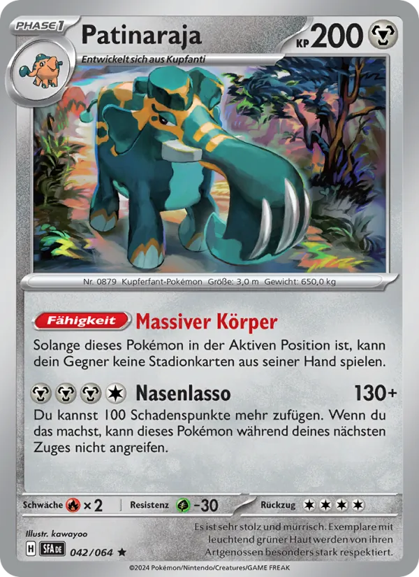 Karte Patinaraja aus Nebel der Sagen, Nummer 042/64