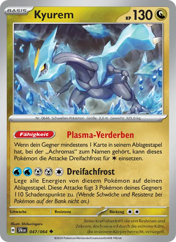Karte Kyurem aus Nebel der Sagen, Nummer 047/64