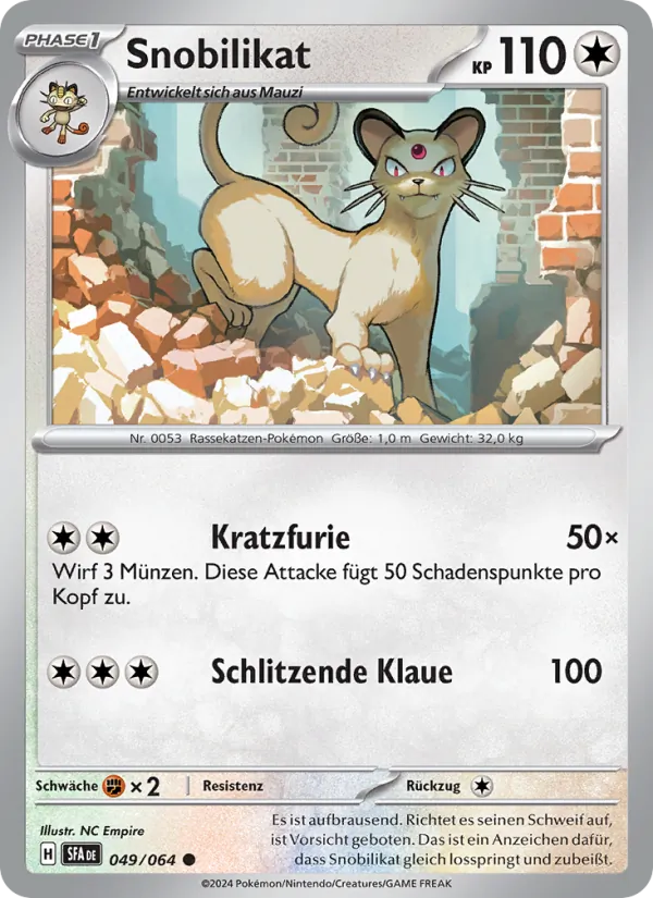 Karte Snobilikat aus Nebel der Sagen, Nummer 049/64