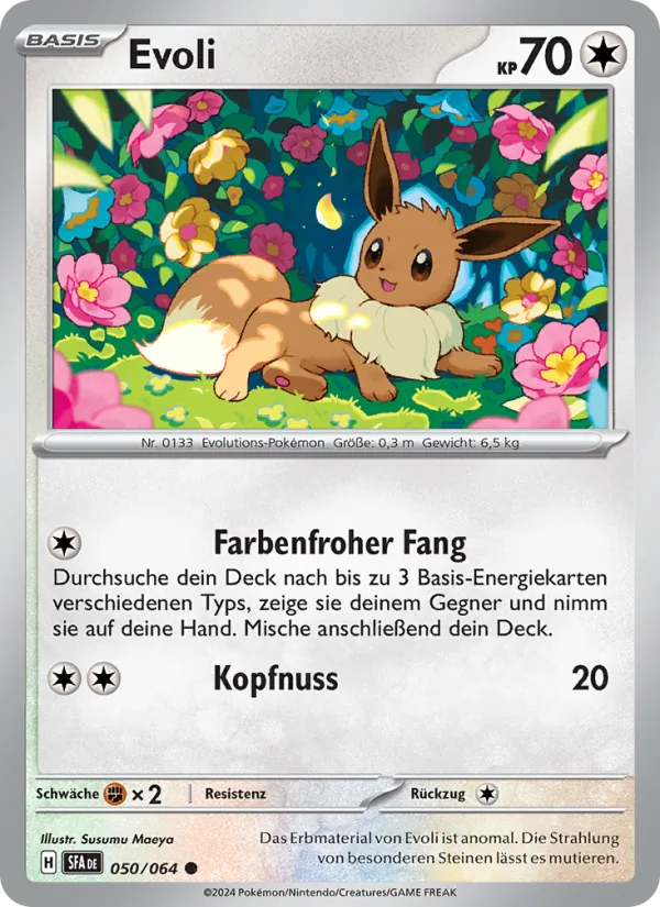 Karte Evoli aus Nebel der Sagen, Nummer 050/64