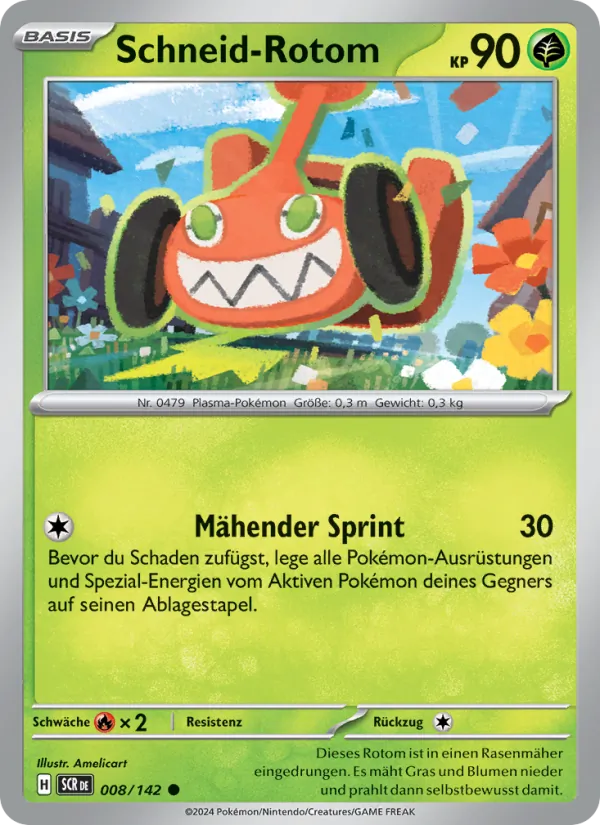 Karte Schneid-Rotom aus Stellarkrone, Nummer 008/142