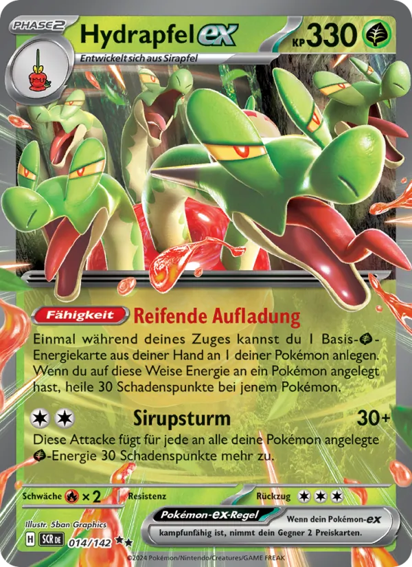 Karte Hydrapfel-ex aus Stellarkrone, Nummer 014/142
