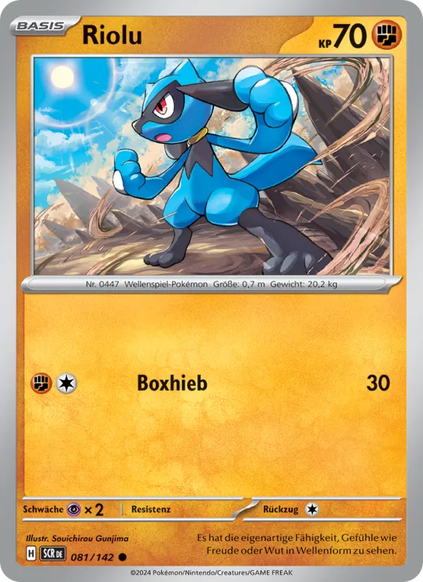Karte Riolu aus Stellarkrone, Nummer 081/142