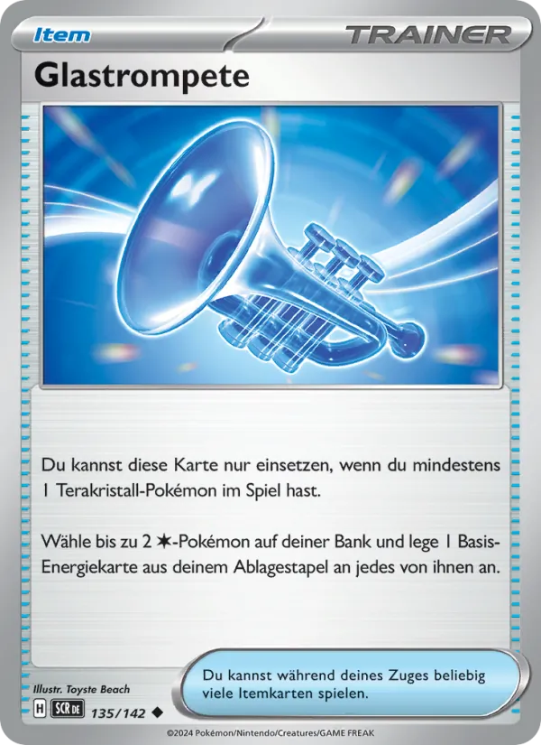 Karte Glastrompete aus Stellarkrone, Nummer 135/142