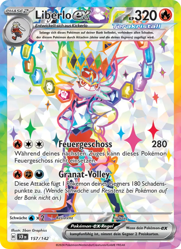 Karte Liberlo-ex aus Stellarkrone, Nummer 157/142