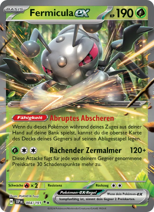 Karte Fermicula-ex aus Stürmische Funken, Nummer 004/191