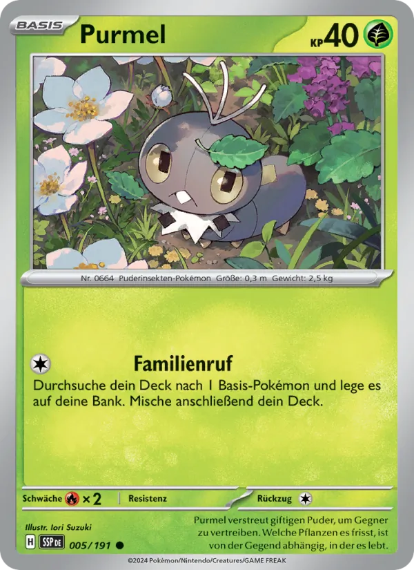 Karte Purmel aus Stürmische Funken, Nummer 005/191