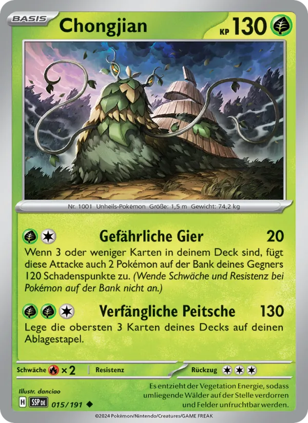 Karte Chongjian aus Stürmische Funken, Nummer 015/191