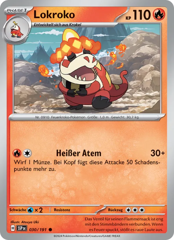 Karte Lokroko aus Stürmische Funken, Nummer 030/191