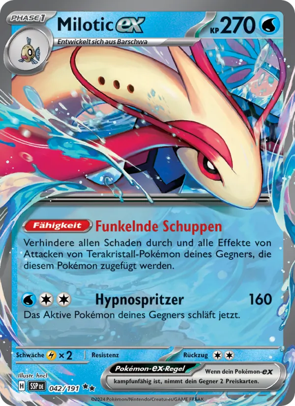 Karte Milotic-ex aus Stürmische Funken, Nummer 042/191