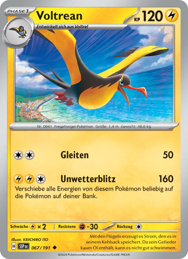 Karte Voltrean aus Stürmische Funken, Nummer 067/191