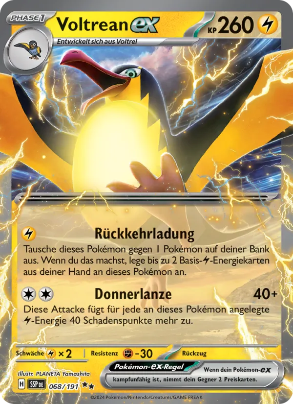 Karte Voltrean-ex aus Stürmische Funken, Nummer 068/191