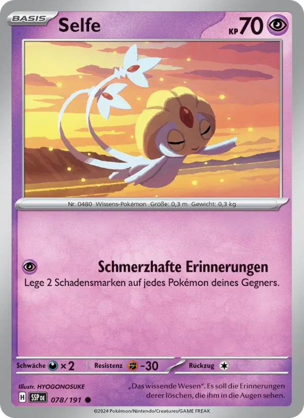 Karte Selfe aus Stürmische Funken, Nummer 078/191