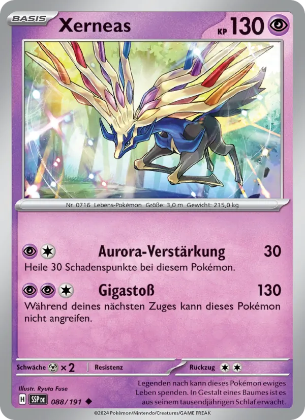 Karte Xerneas aus Stürmische Funken, Nummer 088/191