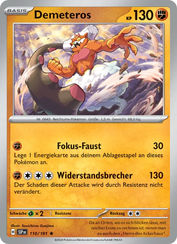 Karte Demeteros aus Stürmische Funken, Nummer 110/191