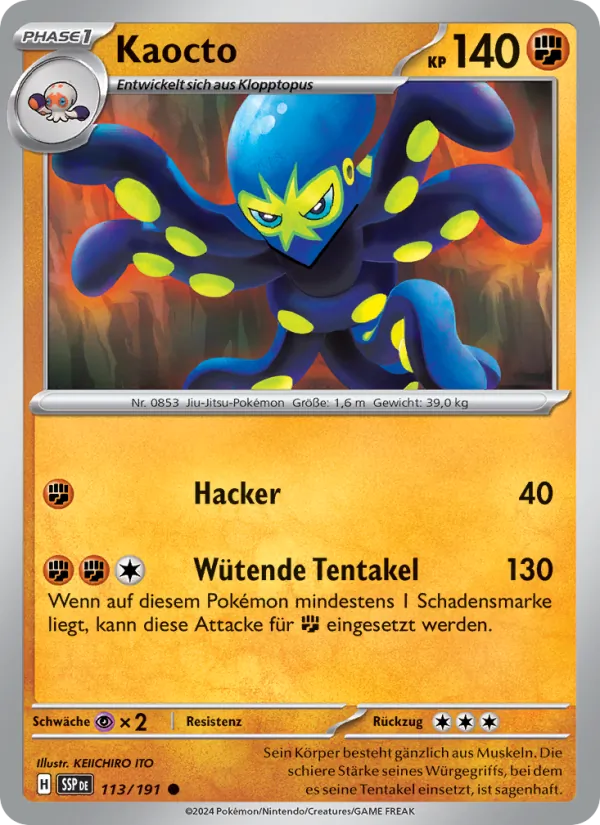 Karte Kaocto aus Stürmische Funken, Nummer 113/191