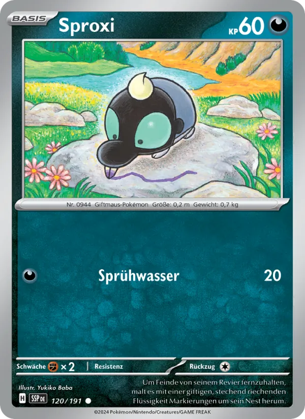 Karte Sproxi aus Stürmische Funken, Nummer 120/191