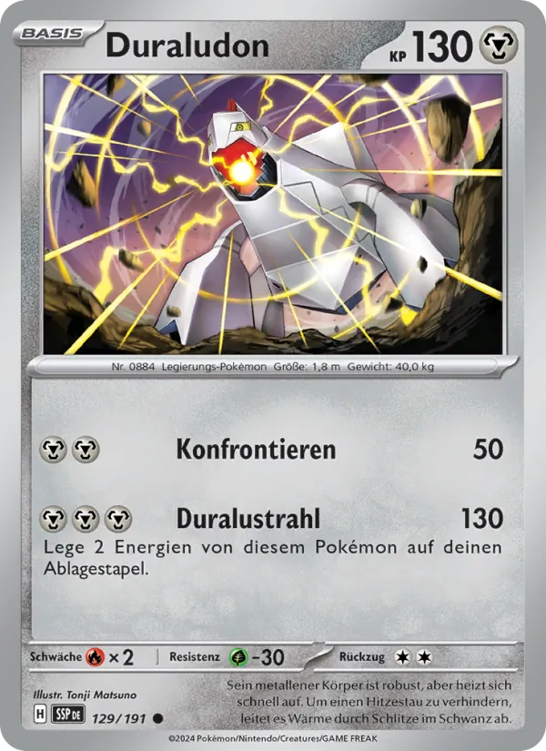 Karte Duraludon aus Stürmische Funken, Nummer 129/191