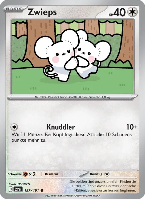 Karte Zwieps aus Stürmische Funken, Nummer 157/191