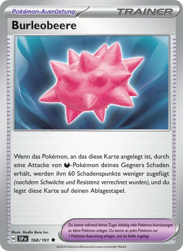 Karte Burleobeere aus Stürmische Funken, Nummer 168/191