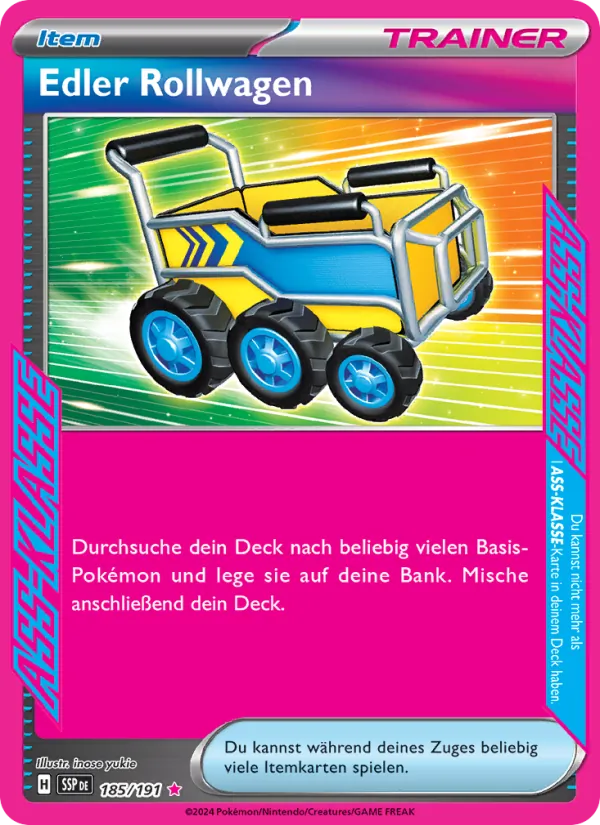 Karte Edler Rollwagen aus Stürmische Funken, Nummer 185/191