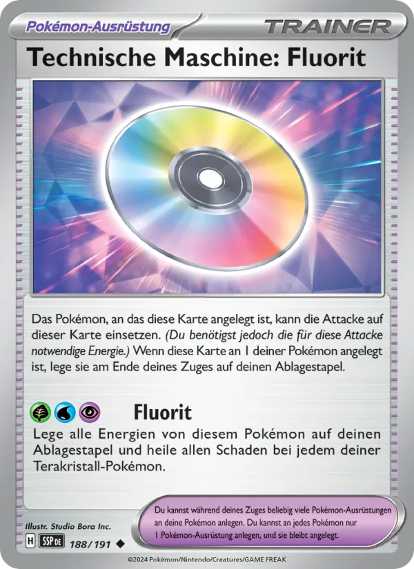 Karte Technische Maschine: Fluorit aus Stürmische Funken, Nummer 188/191
