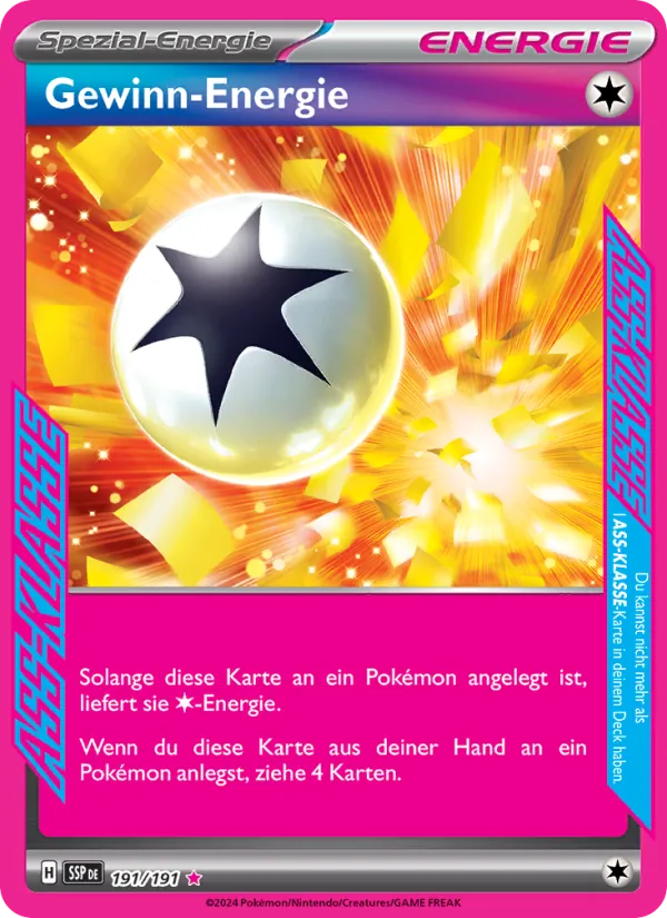 Karte Gewinn-Energie aus Stürmische Funken, Nummer 191/191