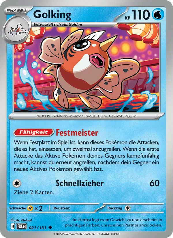 Karte Golking aus Prismatische Entwicklungen, Nummer 021/131